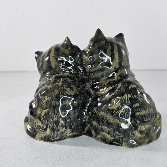 Beswick England Shaded Grey Persian Kittens 1316 Cat Figurine - Picture 5 of 8